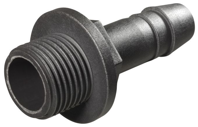 Hose barb 1/2", 1/2" male, PA66