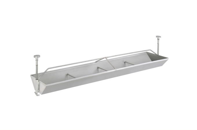 Piglet trough 150 cm, 2 T-hooks,