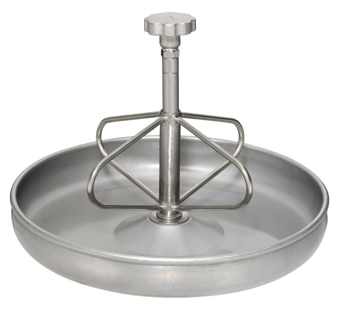 Plate circular, Inox, 3 ltr.